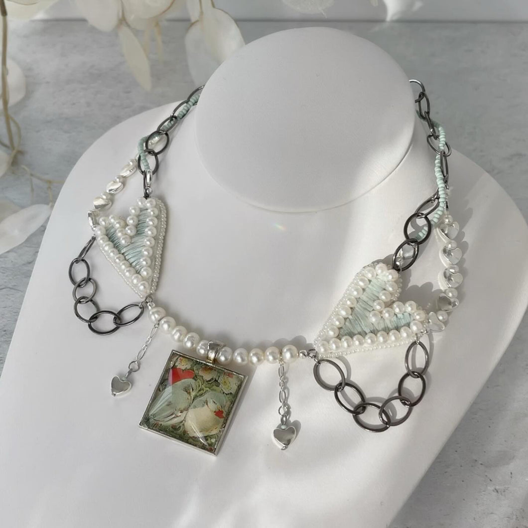 Love birds necklace