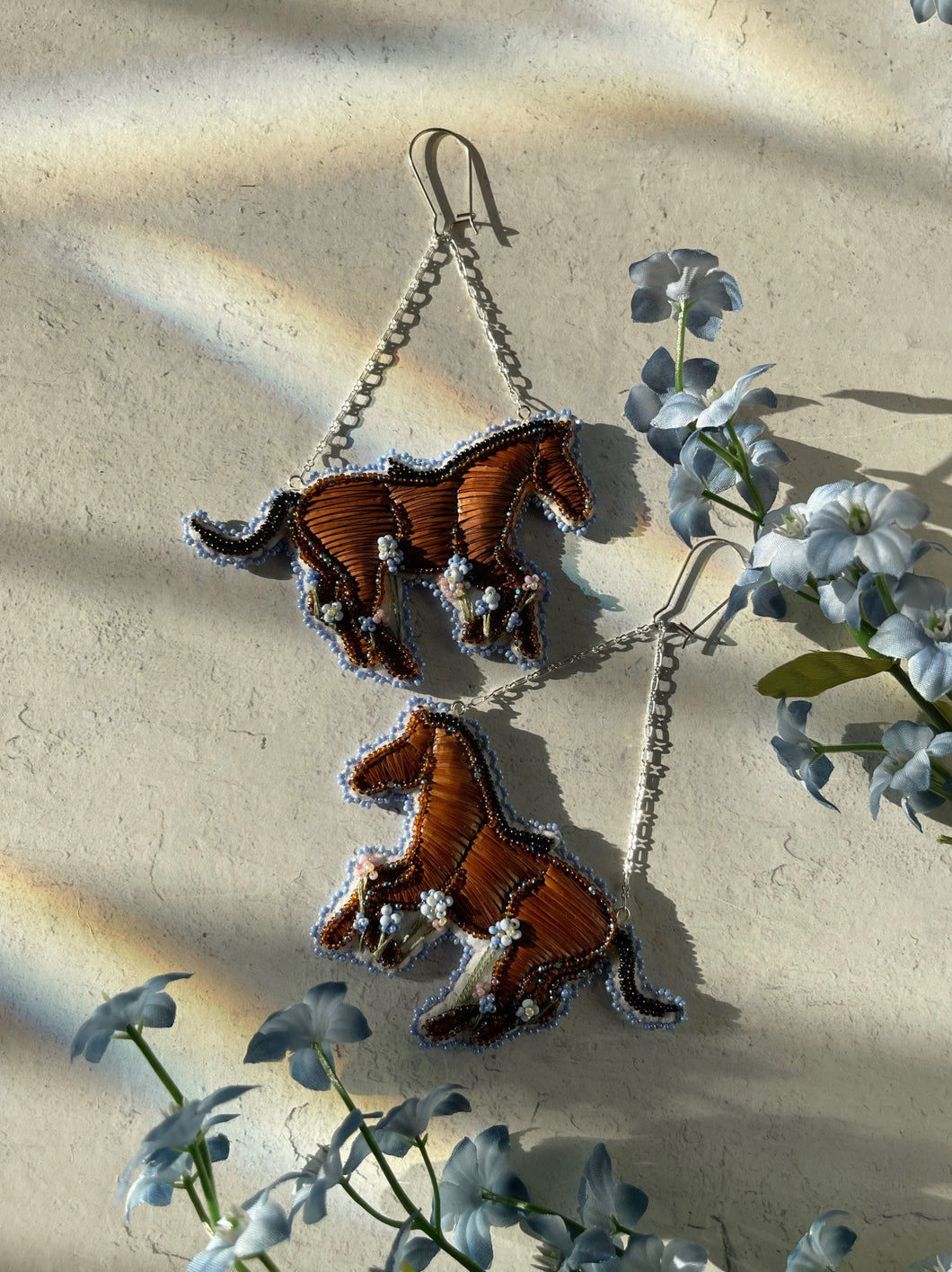 Horse earrings