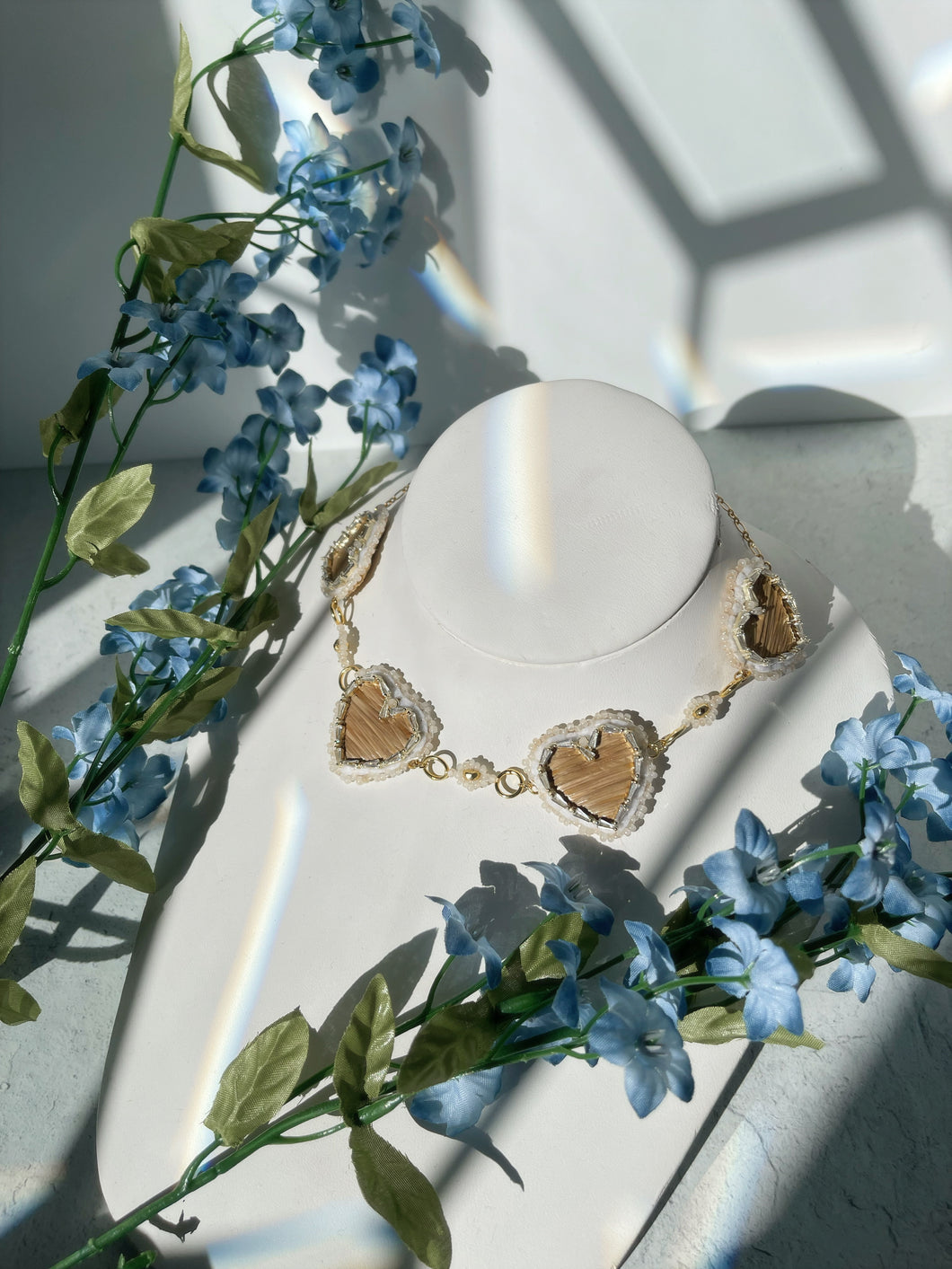 Quilled heart necklace