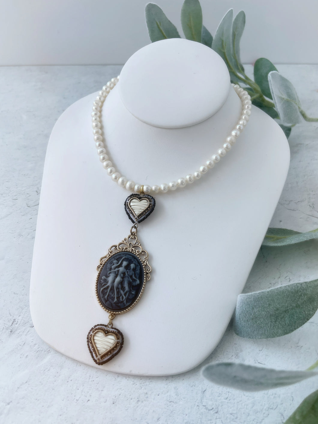 Heart Pearl Necklace