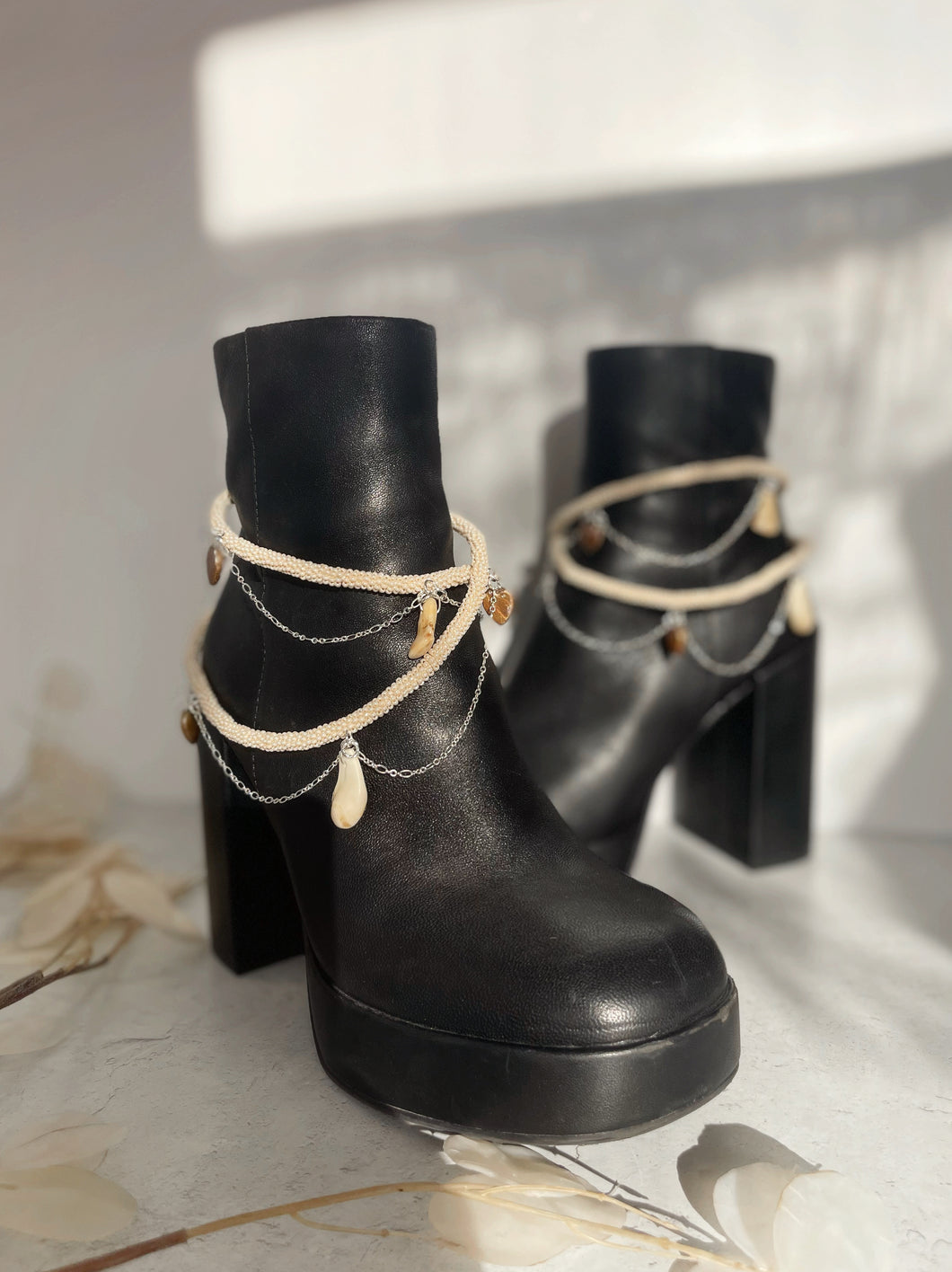 Beaded Rope Boot Anklets