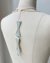Load image into Gallery viewer, The Moon and The Stars Quilled Earring and Necklace Set
