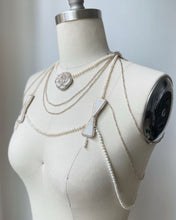 Load image into Gallery viewer, Beaded Rose Necklace and Body Jewelry Piece
