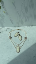 Load and play video in Gallery viewer, Quilled Tulip Earring and Necklace Set
